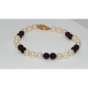 สร้อยข้อมืออัญมณี5มม. พร้อมตะขอ14K - Product Image 1