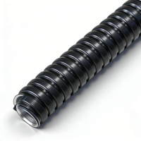 3/4 Zoll Edelstahl-Drahtgeflecht PVC-Beschichtung Wasserdichtes Flexibles Leichtgewichtiges Metallkabelrohr