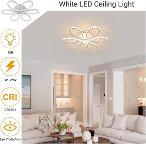 客厅酒店公寓别墅走廊入口衣帽间楼梯Balcony-IP44遥控可调光发光二极管感应吸顶灯 - Product Image 4