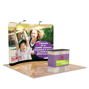 Stand d'<span class=keywords><strong>exposition</strong></span> en tube d'aluminium personnalisé 3x3m, installation rapide, stand de salon professionnel portable standard 10x10 pieds pour une utilisation en intérieur - Product Image 1