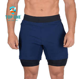 Pantalones Cortos Deportivos TopOne Mesh, Muestra Gratis, Nueva Tendencia, para Hombre, Talla Grande, Color Sólido, Secado Rápido, para Correr, Entrenamiento y Uso Diario - Product Image 4