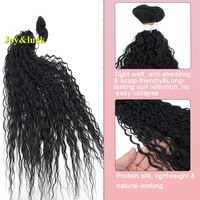 Lots de Cheveux Synthétiques en Fibre Protéinée de 20 Pouces, Ondulés, Anti-emmêlement, Extensions à Coudre, Tissage Rapide