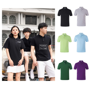 Custom Printing Embroidery Parent-Child Advertising Promotion Polo Shirt Kids Adult Family Matching Cotton Lapel Polo T Shirt