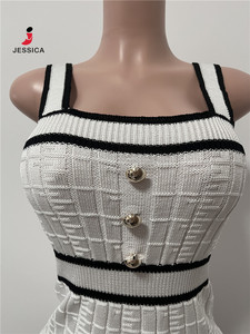 B0203 - Abito in Maglia da Donna alla Moda 2026, Vestito Estivo Senza Maniche, Abbigliamento Femminile - Product Image 6
