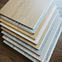 Revêtement de sol moderne SPC gris clair 4mm 6mm Design gaufré texturé étanche Installation par clic Bureau écologique Supermarchés