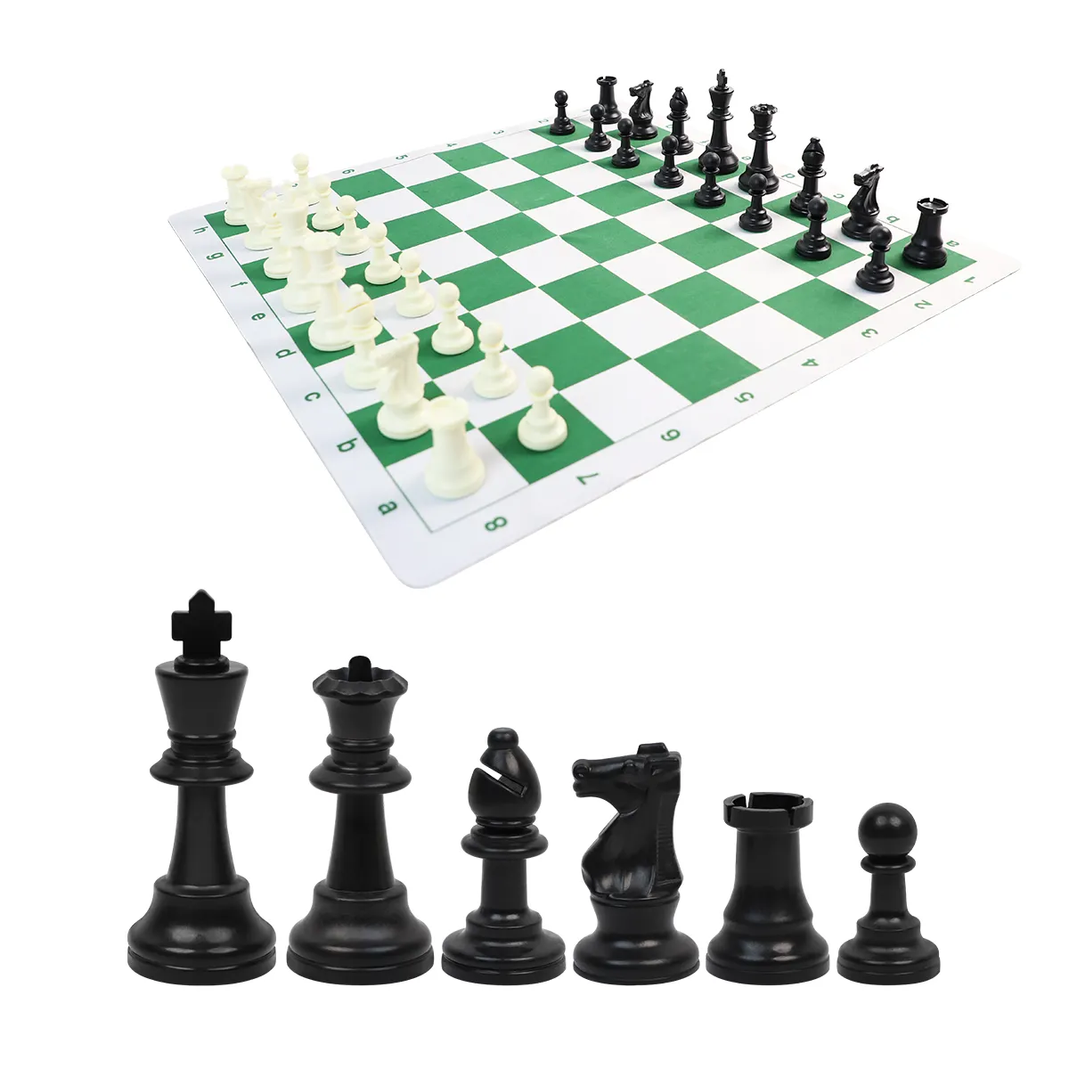 Conjunto de xadrez de venda direta de fábrica, torneio padrão de clube, peças de xadrez para 20 "x 20" com 2-1/4 "quadrados, placa de xadrez