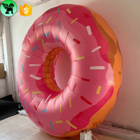Réplique alimentaire gonflable géante de 10 pieds pour festival, publicité personnalisée, décoration de 3 m, beignet gonflable pour décoration d'événement A9334