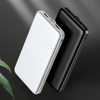 Promotion Power Bank Portable, chargeur 10000mah Logo personnalisé Power Bank 2A 3A LED bandes lumineuses téléphones portables batteries/