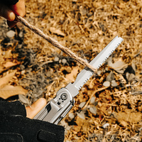 GHK Couteau de poche de survie en acier inoxydable de haute qualité avec ouvre-bouteille