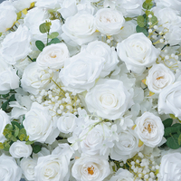 Boule de fleurs artificielle en soie rose blanche et gypsophile de 30/40/50/60/70/80 cm pour centre de table, décoration de toile de fond de mariage, accessoires pour événements et fêtes L2356