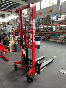 1t 2t Hydraulic Hand Reach Lifting Stacker Forklift 1.6m Height