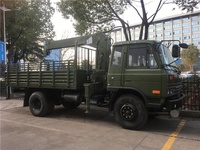 Grue montée sur camion à flèche télescopique Dongfeng 8 tonnes