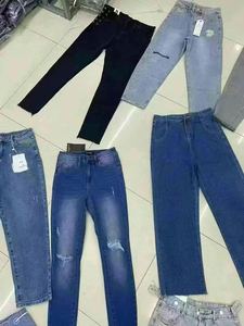 Vente en gros de jeans en denim <span class=keywords><strong>pas</strong></span> chers, pantalons de haute qualité, lot de vêtements de marque pour femmes, printemps, d'occasion, tailles mixtes - Product Image 2