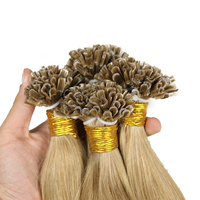 Extensions de cheveux en kératine à pointe I/U, vierges, à cuticules alignées, double tirage, Remy, européennes, 100% cheveux humains, teintes et décolorées, vente en gros