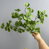Feuille de Bodhi Artificielle pour Décoration Intérieure, Plante Artificielle pour Aménagement Paysager, Ornement de Jardin et de Bureau, Feuillage Artificiel