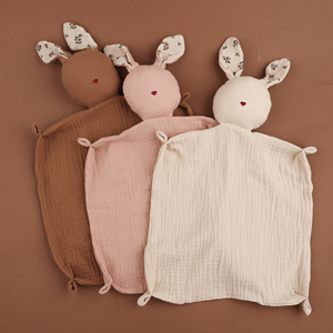 Muslinlife Manta de Dormir para Bebé Hecha a Mano 100% Algodón Orgánico, Diseño de Conejo de Dibujos Animados, Manta de Seguridad Colorida para <span class=keywords><strong>Cuna</strong></span> de Recién Nacido - Product Image 2