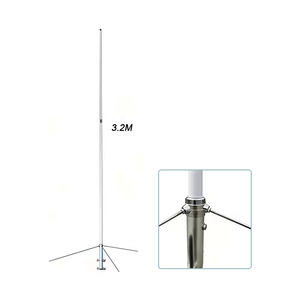 เสาอากาศฐานวิทยุสื่อสารแบบรอบทิศทางคุณภาพสูง F22 3.2 ม. VHF หรือ UHF, 144/430 เมกะเฮิรตซ์ ทำจากไฟเบอร์กลาส - Product Image 1