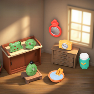 Boîte isolante rétro et nostalgique Weij Landscape, réveil, <span class=keywords><strong>objet</strong></span> décoratif DIY, accessoires de bureau, petite boîte pour voiture - Product Image 3