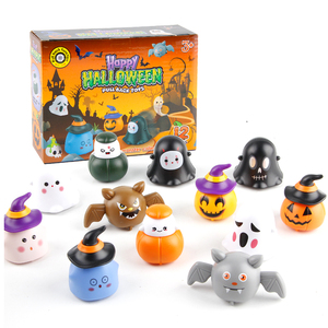 Set di 12 Auto Giocattolo a Frizione per Halloween, Miniature di Zucca, Pipistrello e Fantasma, Regalo per Bambini - Product Image 1