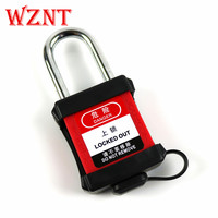 NT-76SR1 Cadenas de sécurité LOTO étanche et anti-poussière de 76 mm à clé, avec couvercle, certifié CE, corps en nylon renforcé