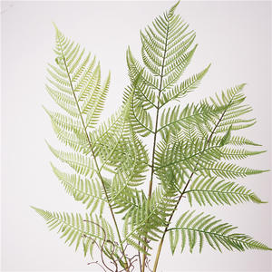 <span class=keywords><strong>Fougère</strong></span> artificielle en plastique GrassGolden Hair Fern 3 feuilles Restaurant décoration aménagement paysager pour bureau à domicile - Product Image 3
