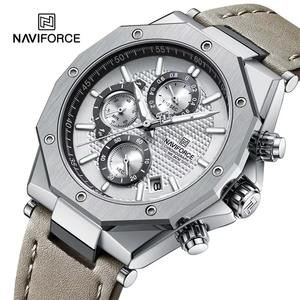 นาฬิกาข้อมือควอตซ์แฟชั่นสำหรับผู้ชายกันน้ำวันที่เรืองแสงนาฬิกาข้อมือสายหนังแท้ - Product Image 1