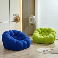 Canapé d'angle ModHomi, siège individuel, rembourré en éponge, tissu, design moderne compact, gain de place, confort, appartement, école, hôtels, villas