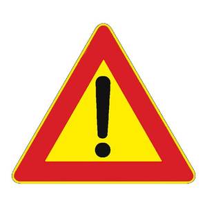 90 cm Fig. 35G Panneau de chantier «Danger général» Catégorie de produit Outil de tournage - Product Image 2