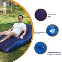 Canapé gonflable floqué d'extérieur, portable, pour la sieste au bureau, lit d'appoint pour adulte, siège de camping, logo personnalisable