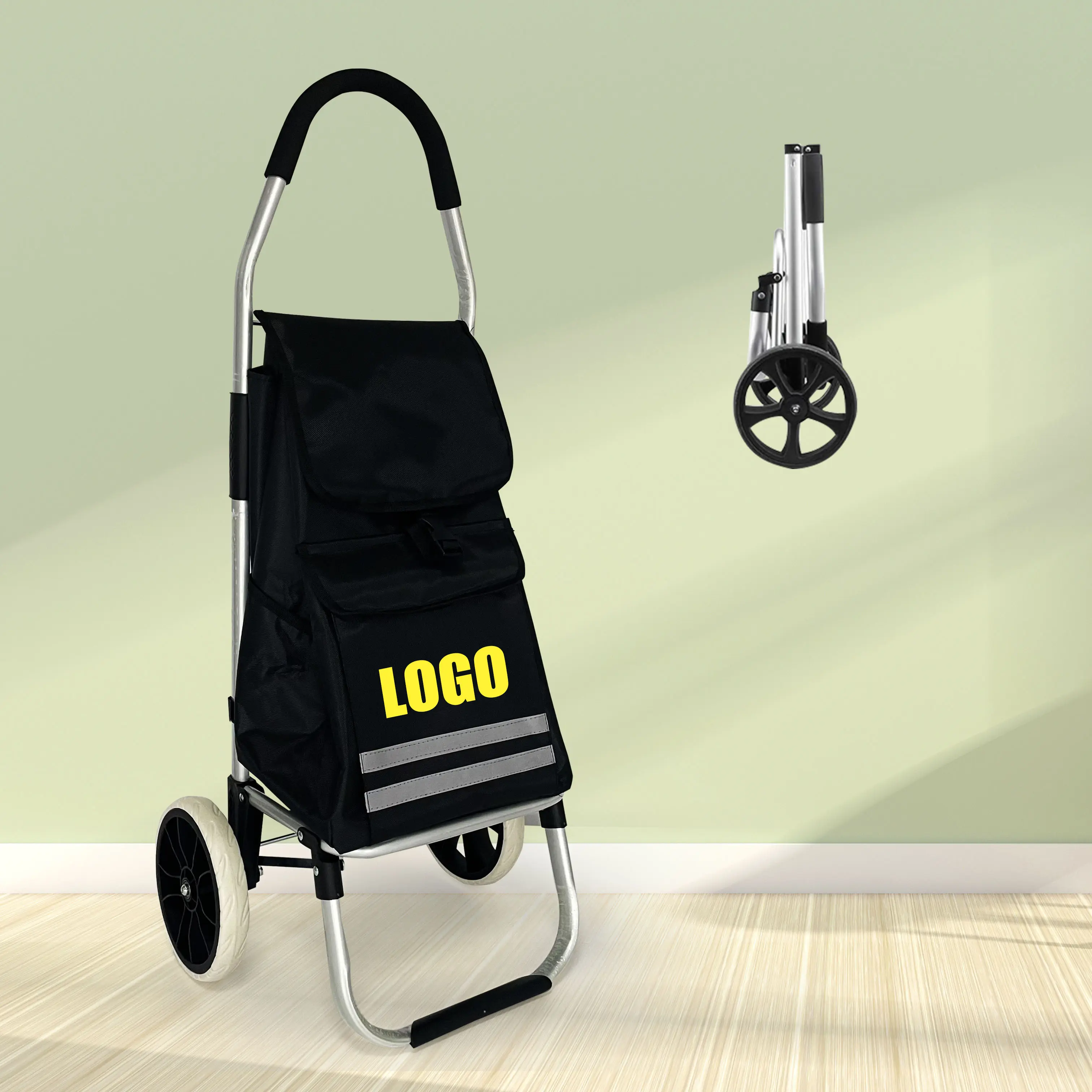 Многоцветный складной Складная хозяйственная сумка из нетканого материала рынка carros de la покупка складная тележка для покупок