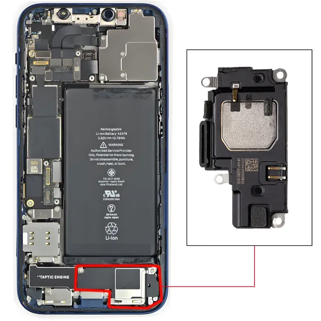 High Quality Loud Speaker for iPhone X XR XS 11 12 13 Mini Pro Max Replacement Bottom Sound Speaker Unit