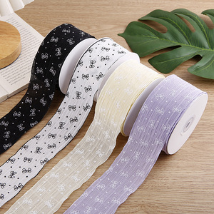 Nastro di <span class=keywords><strong>Tulle</strong></span> a pieghe con nodo a farfalla per bambini fai da te accessori per capelli fatti a mano cappello per scarpe da regalo Bouquet decorazioni per molteplici usi - Product Image 2