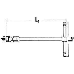 STAHLWILLE - 43280117 Clé articulée en T-EAN 803365069942 CLÉS T-HANDLE CLÉS HEXAGONALES - Product Image 1
