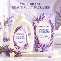 Détergent à lessive liquide avec emballage en carton personnalisé pour les marques de détail et les importateurs de produits ménagers