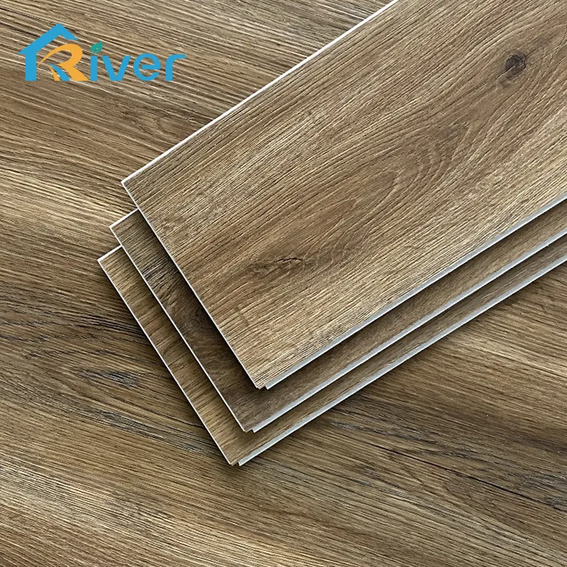 Piso vinilico plancher de bois stratifié imperméable en plastique vinyle planches de carreaux en pvc pvc spc plancher de clic 4mm