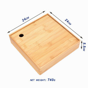 Fruit plate with compartments, <b>desktop</b> nut plate, suitable for home use, Chinese New Year, bamboo candy box, fruit plate - Product Image 4
