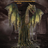 Nouvelle Décoration Animatronique Dragon Volant de Forêt d'Hiver 8 pieds pour Halloween 2026, Vente en Gros, pour Extérieur et Intérieur