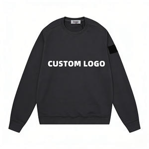 Sudadera de Cuello Redondo Extra Grande, de Algodón 100%, de Invierno, con Estampado Urbano, Unisex, con Logotipo Personalizado, de Fábrica OEM, de Lujo, para Hombre, Corte Regular - Product Image 6