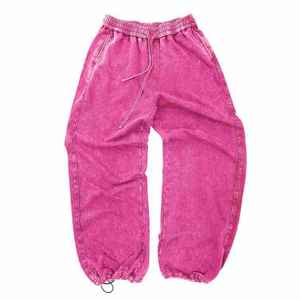 กางเกงขาปรับได้แนวสตรีทของผู้ชายกางเกงวินเทจซักแบบลำลองตามสั่ง - Product Image 5