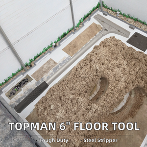 Grattoir à sol en plastique robuste Topman de 6 pouces (152 mm) pour le bricolage, l'élimination du papier peint, de la peinture écaillée et des carreaux, personnalisable OEM/ODM - Product Image 3