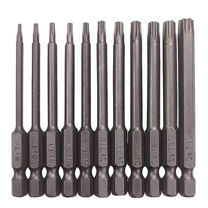Yunbei <span class=keywords><strong>Torx</strong></span> Destornillador Bit Vástago hexagonal <span class=keywords><strong>Hueco</strong></span> <span class=keywords><strong>con</strong></span> orificio 50mm,75mm,100mm Combinación de broca <span class=keywords><strong>con</strong></span> destornillador magnético Bit - Product Image 1