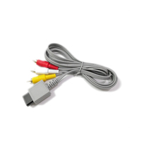 Cable RCA de 1.8m para Consola Nintendo Wii, Cable AV de Audio y Video Compuesto de 480p para Nintendo Wii