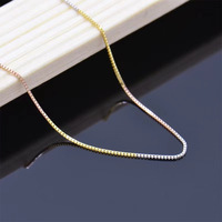 Luxe Mode AU750 Pur Or Véritable 18 Carats Bijoux Chaîne Maillon Or Collier pour Femmes Dames