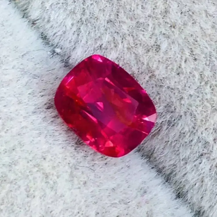 wholesale EGL certified loose gemstone for wedding ring jewelry customization 0.99ct natural unheated red ruby