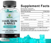Gummies véganes OEM/ODM pour cheveux, peau et ongles, avec biotine, collagène et kératine naturels, pour adultes, favorisant la croissance des cheveux, des ongles plus forts et une peau saine.