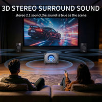 Altavoz Profesional para Juegos, Altavoz Multimedia de Escritorio de 2.1 Canales con Luz LED RGB, Bajos Potentes de 20 W para Computadora Portátil
