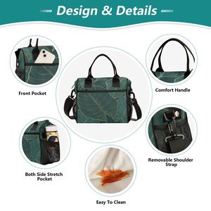 Bolsa Térmica para <span class=keywords><strong>Almuerzo</strong></span> con Impresión por Sublimación Personalizada, Bolsa de <span class=keywords><strong>Almuerzo</strong></span> con Cierre y Aislamiento Térmico para Picnic, Camping y Trabajo - Product Image 3