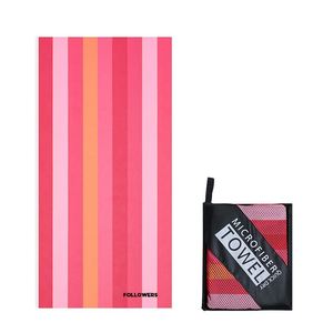 Serviette en microfibre personnalisée avec logo imprimé, grande taille, en RPET, pour l'été, promotion, hôtel, gym, sport, bain, plage - Product Image 1