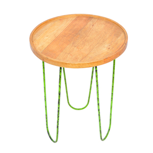 Modern High Quality <b>round</b> wooden <b>Side</b> <b>Table</b> for Living Room Different Designs with Metal Wooden Base for Coffee <b>Tables</b> - Product Image 1