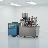 Machine de remplissage automatique à double tête haute précision pour tubes de colle époxy bi-composants (AB), tubes de conditionneur capillaire et produits chimiques/bandes de boissons